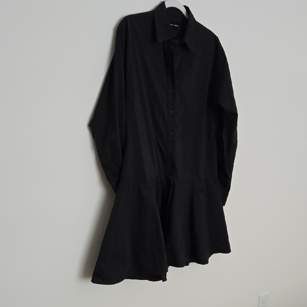 Code X Mode Black Flutter Hem Longsleeve Button F… - image 5